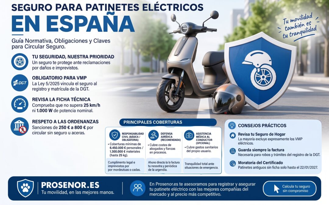 Seguro para Patinetes Eléctricos en España: Guía Normativa, Obligaciones y Claves para Circular Seguro